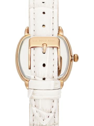 U.S. Polo Assn. Quarzuhr in Weiß/ Gold