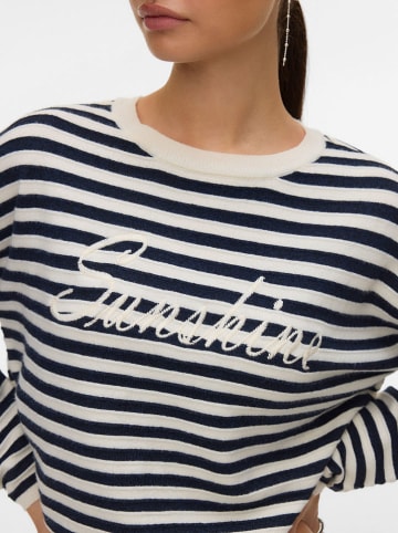 Vero Moda Sweter "Apple" w kolorze czarno-kremowym