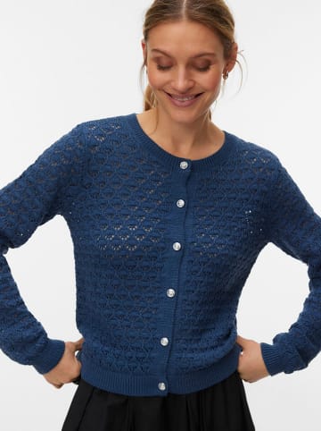 Vero Moda Kardigan "Jaqueline" w kolorze granatowym