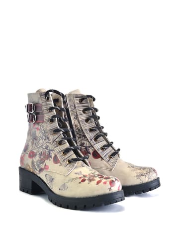 Goby Boots in Creme/ Bunt