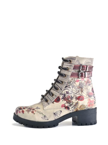 Goby Boots in Creme/ Bunt