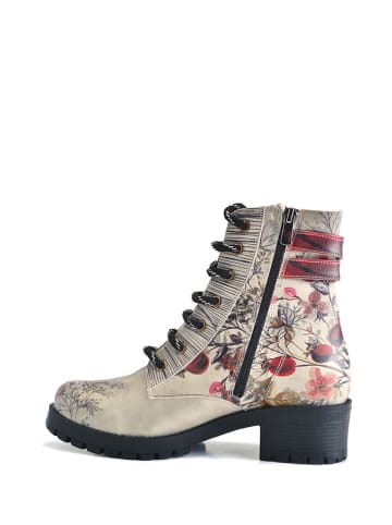 Goby Boots in Creme/ Bunt