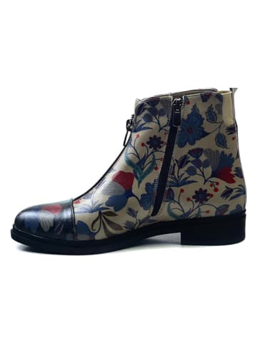 Goby Boots beige/blauw/meerkleurig