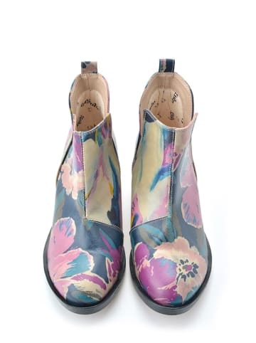 Goby Enkelboots blauw/roze