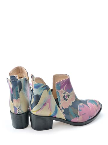Goby Enkelboots blauw/roze
