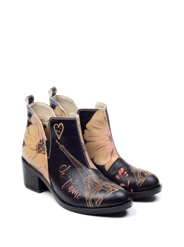Goby Anke-Boots in Schwarz/ Bunt