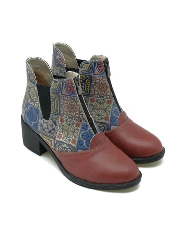 Goby Stiefeletten in Braun/ Bunt