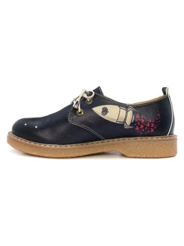 Goby Veterschoenen donkerblauw