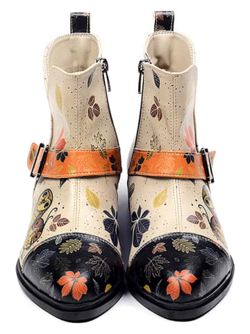Goby Boots in Schwarz/ Beige/ Bunt