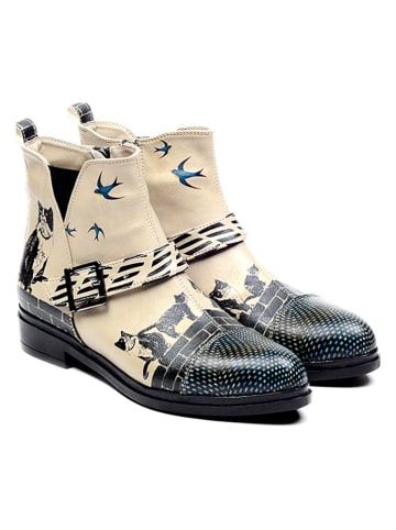 Goby Boots in Schwarz/ Beige/ Bunt
