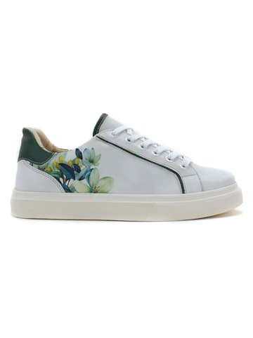 Goby Sneakers wit/groen