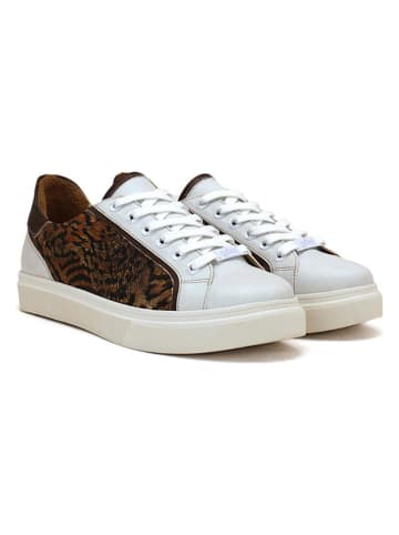 Goby Sneakers in Weiß/ Braun