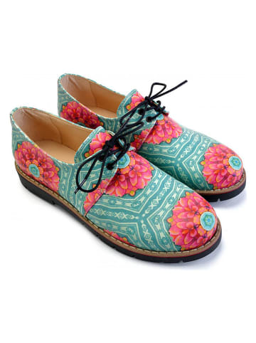 Goby Schnürschuhe in Mint/ Pink/ Bunt