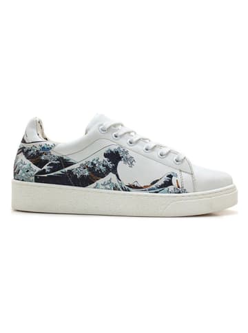 Goby Sneakers wit/donkerblauw