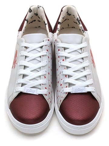Goby Sneakers in Weiß/ Rot