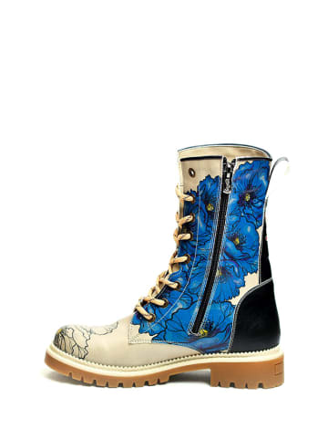 Goby Boots crème/blauw/meerkleurig