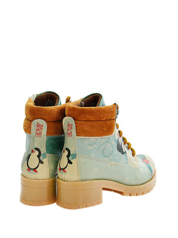 Goby Boots lichtgroen/beige/meerkleurig