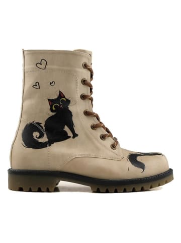 Goby Boots in Beige/ Bunt