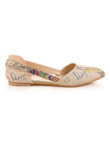 Goby Ballerinas in Beige/ Bunt
