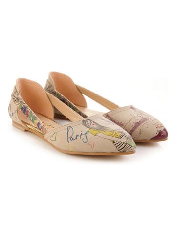 Goby Ballerinas in Beige/ Bunt