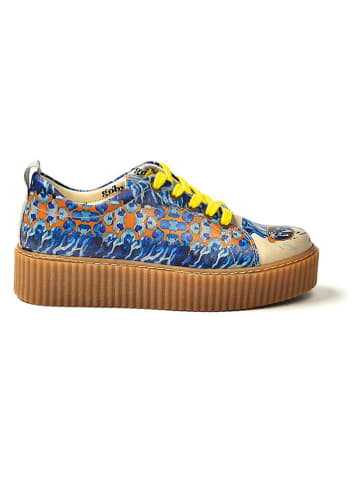 Goby Sneakers blauw/geel/oranje