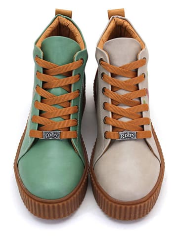 Goby Sneakers groen/crème