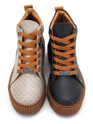 Goby Sneakers donkerblauw/crème