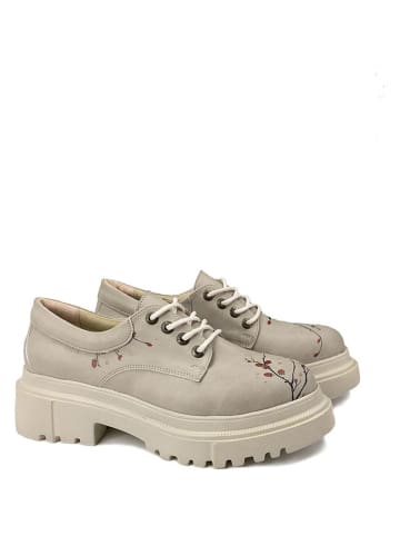 Goby Trzewiki w kolorze szarym ze wzorem