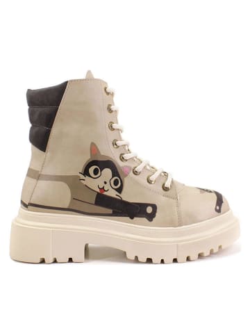 Goby Boots in Bunt/ Beige