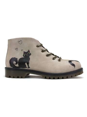 Goby Schnürschuhe in Beige