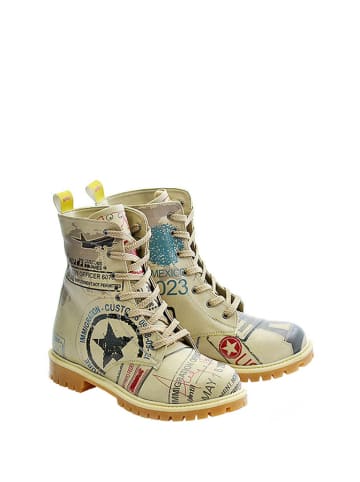 Goby Boots in Beige/ Bunt