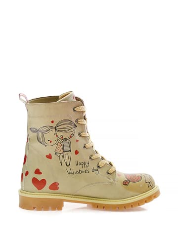 Goby Boots in Beige/ Bunt