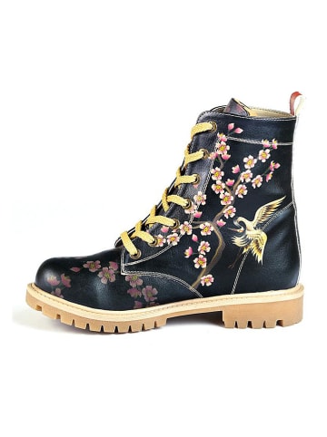 Goby Boots in Bunt/ Dunkelblau