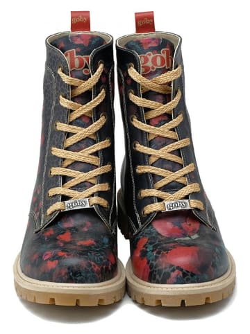 Goby Boots in Bunt/ Schwarz/ Rot