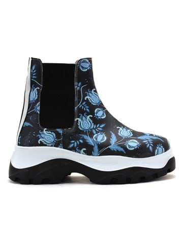 Goby Sztyblety w kolorze czarno-błękitnym