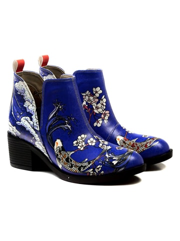 Goby Enkelboots blauw/meerkleurig