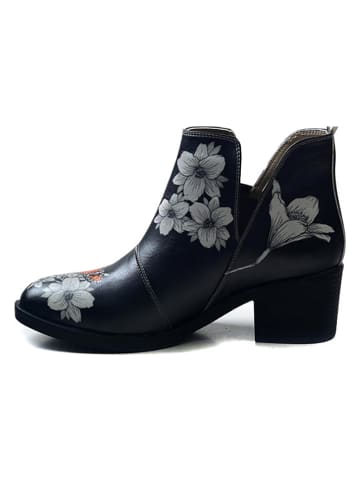 Goby Ankle-Boots in Schwarz/ Bunt