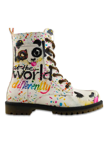 Goby Boots in Weiß/ Bunt
