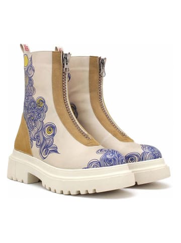 Goby Boots blauw/beige