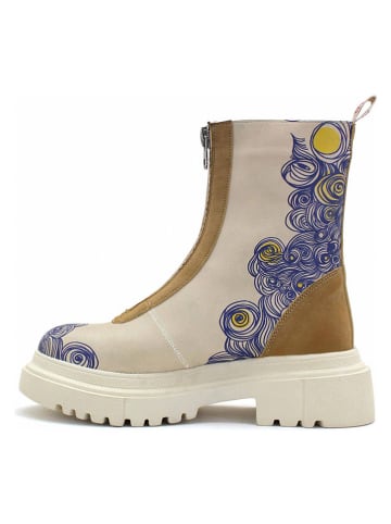 Goby Boots blauw/beige