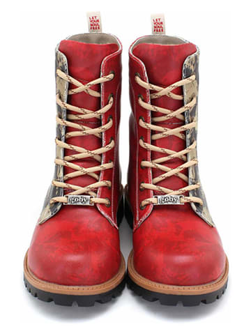 Goby Boots in Rot/ Bunt