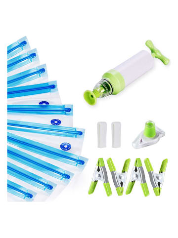 LA VAGUE Zestaw próżniowy "Sous-chef" w kolorze niebiesko-zielonym