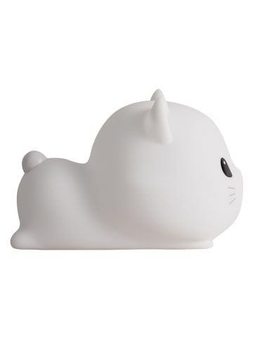 LA VAGUE Lampka nocna "Kitty cat" w kolorze białym - 15 x 11 x 10 cm