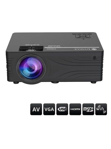  Cayler & Sons Beamer "LV-HD240" mit Leinwand in Schwarz