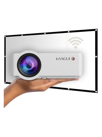  Cayler & Sons Beamer "LV-HD340" mit Leinwand in Weiß