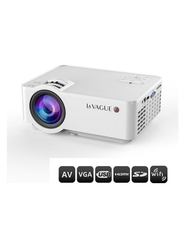  Cayler & Sons Beamer "LV-HD340" mit Leinwand in Weiß