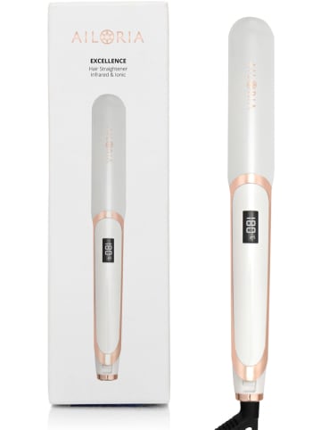 Ailoria Infrarot- und Ionen-Haarglätter in Weiß