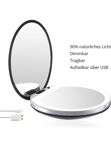 Ailoria LED-Taschenspiegel in Schwarz
