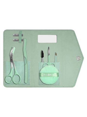 Ailoria 8tlg. Augenbrauen- und Gesichtspflege-Set in Mint