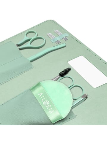 Ailoria 8-częściowy zestaw w kolorze miętowym do pielęgnacji brwi i twarzy